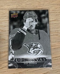 2023-24 Upper Deck Series 1 UD Canvas Black & White Ryan Johansen #C46 Nashville